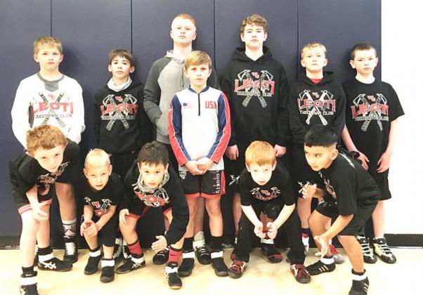 Above: This Leoti Takedown team travelled to Cimarron on January 23. Photos courtesy Misty Gardener