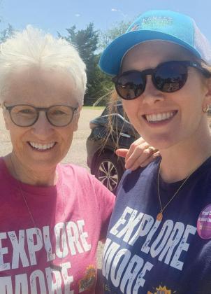 Simone Elder, right, has been appointed Executive Director of the Kansas Sampler Foundation. She will take office New Years Day.