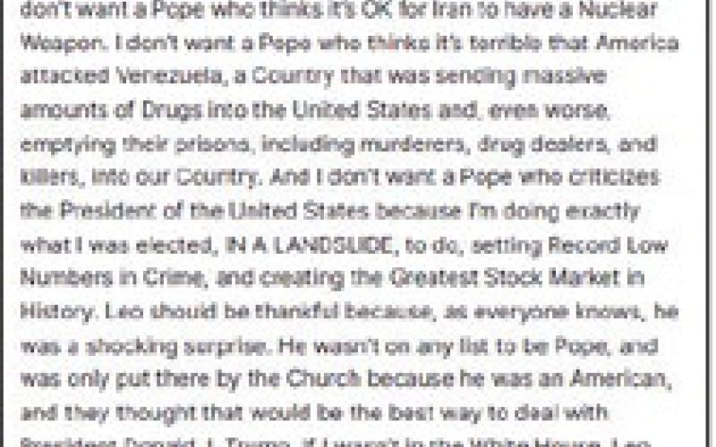 Blasphemy or Trump being Trump?