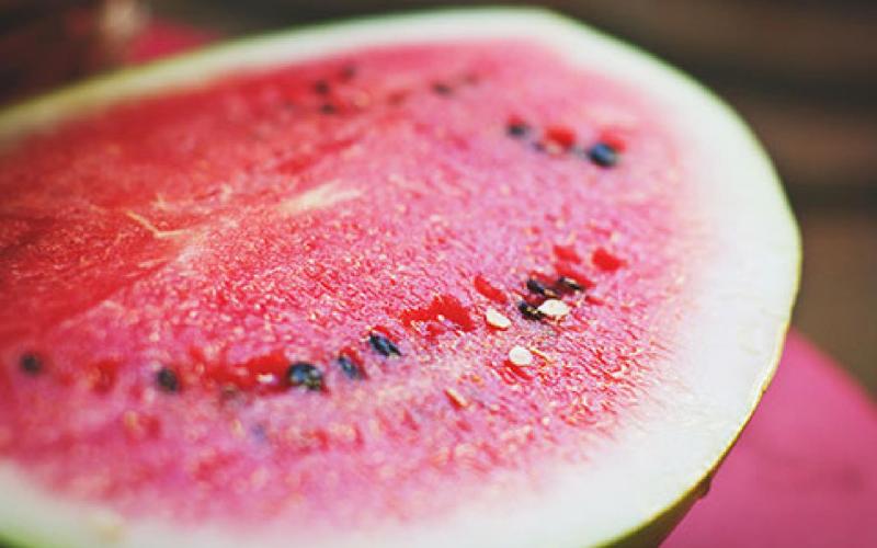 Watermelon and other summer fruit make for simple and convenient side dishes.