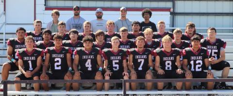Back row (L-R): Braxton Reed, Coach Haydon Parks, Coach Bryce Nickelson, Coach Brant Douglas, Santi Garcia. 3rd row: Zane Gerstberger, Huck Carpenter, Chase Carpenter, Rylan Schmidt, Ernesto Zermeno, Holden Whalen, Zim Clark. 2nd row: Gavvan Castillo, Adan Plascencia, Ricardo Castillo, Colton Heronemus, Quentin Koehn, Cashton Young, Gannon West, Chadryn Smades. Front row: Tyson Peters, Christian Figueroa, Pablo Reyes II, Kade Gerstberger, Dylan Luna, Beau Porter, David Romero. Photo courtesy Sara Brown
