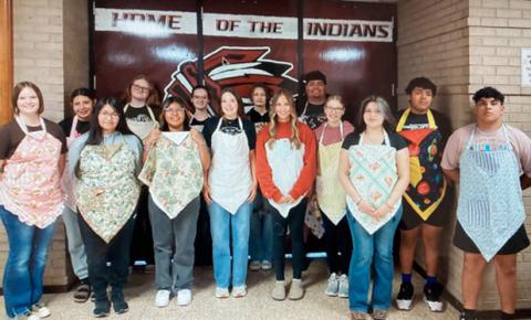 WCHS Baking & Pastry Students Make Personalized Aprons