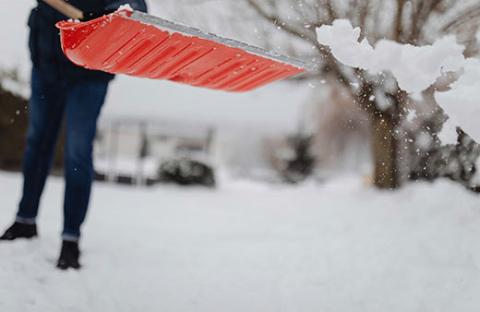 When removing snow this winter, consider ways that don't require picking it up and throwing it, says K-State climatologist Chip Redmond.