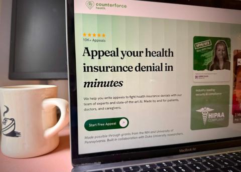 As states continue to curb health insurers’ use of artificial intelligence, patients and doctors are arming themselves with AI tools to fight claims denials, prior authorizations and soaring medical bills. (Photo by Anna Claire Vollers/Stateline)