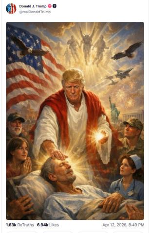 Blasphemy or Trump being Trump?