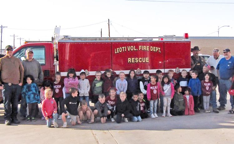 Kindergarteners visit LVFD for Fire Safety Week