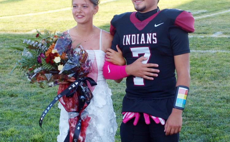 Above: Evy Thurman and Dylan Luna were elected Fall Homecoming Queen and King by the student body.