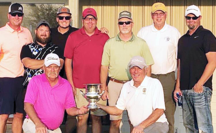 Leoti team members include top, left to right: Brady Harbin, Nate Porter, Holden McKinney, Brian Harkness, Eric Hassell, Rex Whalen, Roy Beedy. Bottom left to right: Greg See and Gary Campas. Sonny Altman not pictured. Story and photo courtesy Eric Hassell
