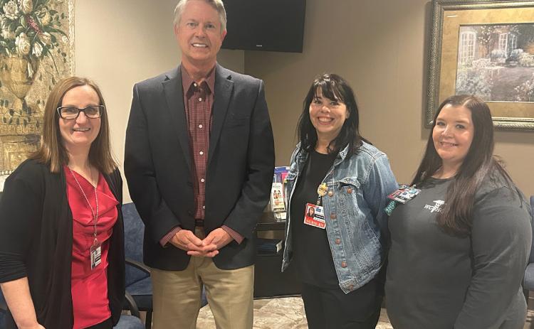 US Senator Roger Marshall visited the Wichita County Health Center on Presidents Day, Monday, February 16, as part of his 4 Corners, 50 Counties tour.