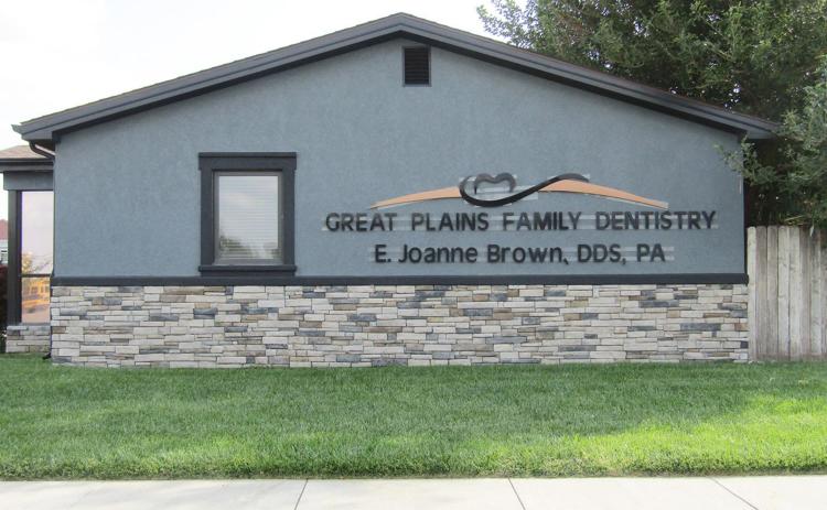 Above: Great Plains Family Dentistry, which recently celebrated its 20th anniversary. The building recently underwent a cosmetic refresh, which turned out splendidly. (Unfortunately, Dr. Brown was with a patient when we stopped by for a photograph.)
