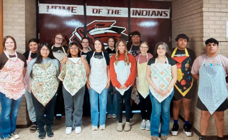 WCHS Baking & Pastry Students Make Personalized Aprons