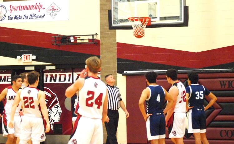Left: We’re not to blame, we promise. Or so we hope, at any rate. Staff photographer Glenita Nodine took pictures at the January 10, 2023, boys basketball game versus Cheylin-Bird City. Of course it was the only game the boys have dropped this season, taking the L 48-43. They’re currently 8-1. In the photo, #22 Cordell Brown, sr, sinks a penalty shot. The Lady Indians, on the other hand, stomped Cheylin 65-1 (yes, really), improving to 7-2.