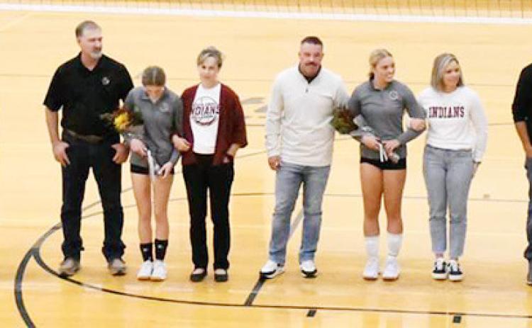 Lady Indians Volleyball Celebrates Senior Night