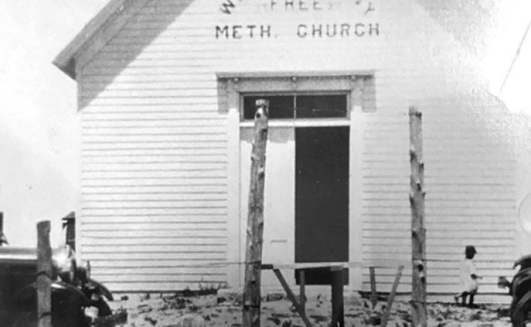 West Bethany Free Methodist Church in 1930-31, when Rev. Brock was circuit preacher.