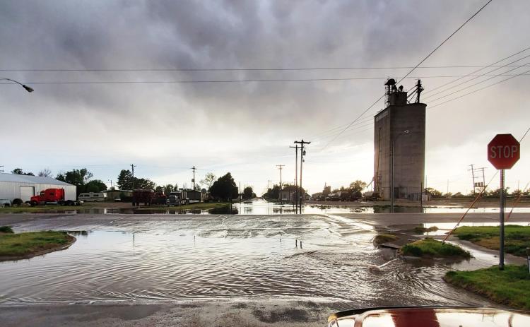Left: The corner of 4th &amp; H Streets after the deluge the afternoon of Wednesday, June 3.