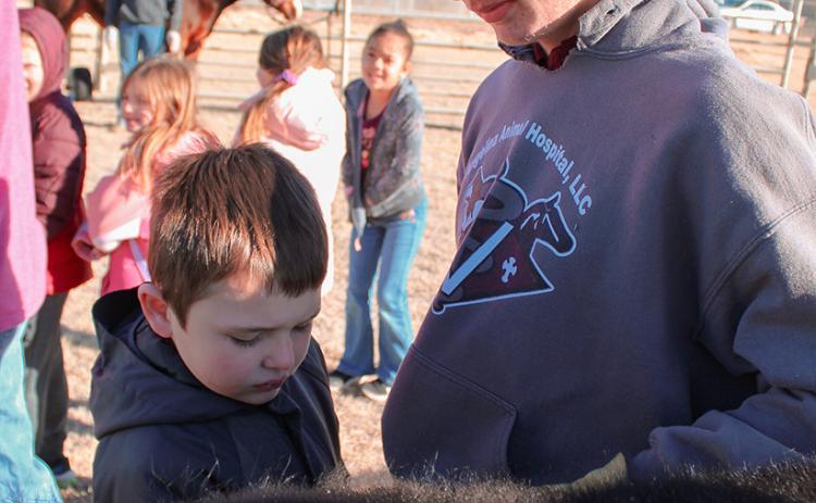 Above: Colton Hanson with Brodie Wishon.