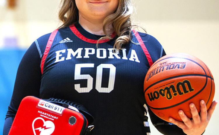 Reagan Herrman, a 15-year-old Emporia resident, survived an episode of cardiac arrest during a 2023 basketball game. (Max McCoy/Kansas Reflector)