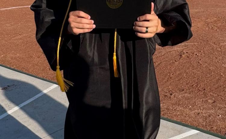 Tristen Porter at his graduation from WSU. Photo Courtesy Dorene Reimer