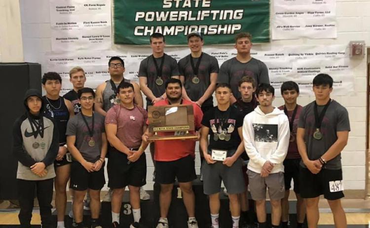 WCHS Men Take Kansas Eight-Man Football Association State Powerlifting Championship
