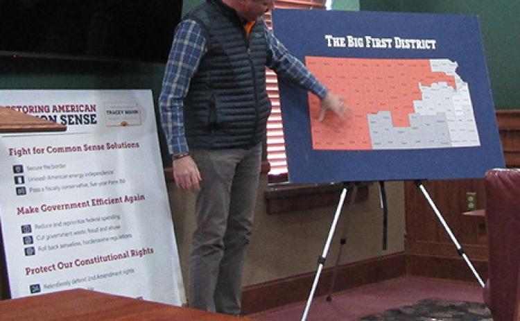 Congressman Mann visits Leoti for Town Hall
