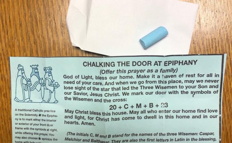 Above: Epiphany Blessing Prayer Packet offered to parishioners of St Joseph the Worker (Tribune), St. Mary (Marienthal), and St. Anthony of Padua (Leoti) churches.