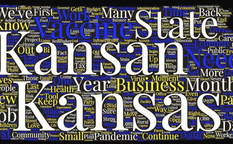 State of the State: Governor asks Kansans to ‘rise together’ to meet challenges of pandemic, sedition