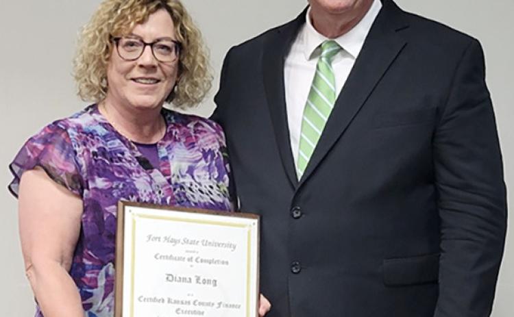 Wichita Co. Treasurer Long gains prestigious Certification