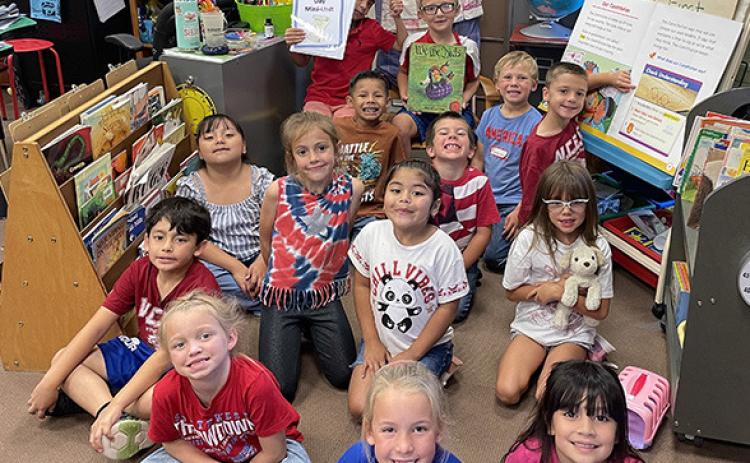 1st Grade - Judy Tankersley's Class - Gentry Imler, Camri Larson, Kiana Rito, Jesus Soto, Allison Harbrige, Andrea Araiza, Zayleigh Frias. Itzel Mendoza-Cruz, Dorian Lopez-Gonzalez, Theo Wagenknecht, Beckett Berning, Weston LongYovanni Ayala, Gannon Berning Photo by Misty Gardner.