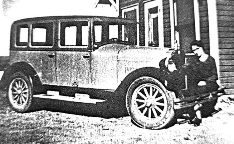 Doris Brock on the Essex 30 in 1930.